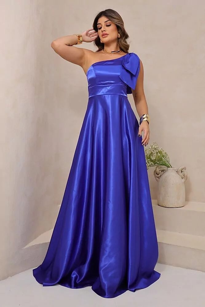 Vestido Longo Satin Emma