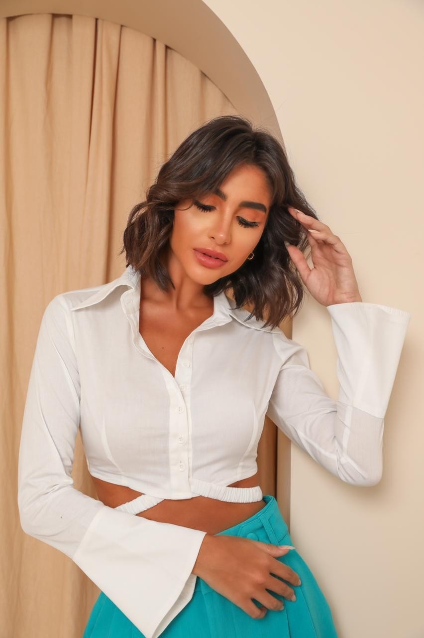 Camisa Cropped Elástico