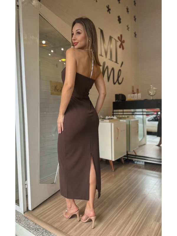 Vestido Longuete Café 