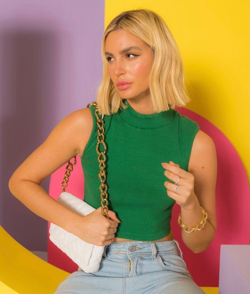 Cropped Regata Canelado